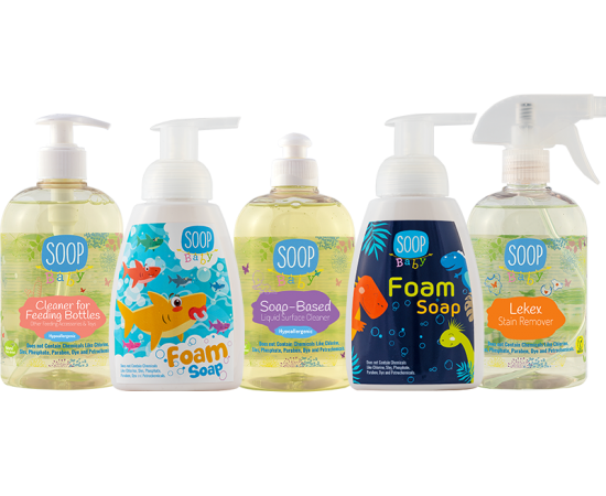 BABY VEGAN HYPOALLERGENIC CLEANING GIFT PACK X6